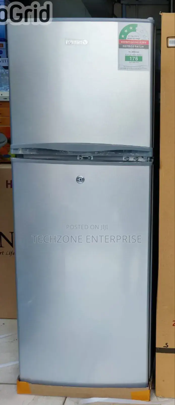 Volsmart 138l Fridge Vl-Bcd138 Double Door Refrigerator 
