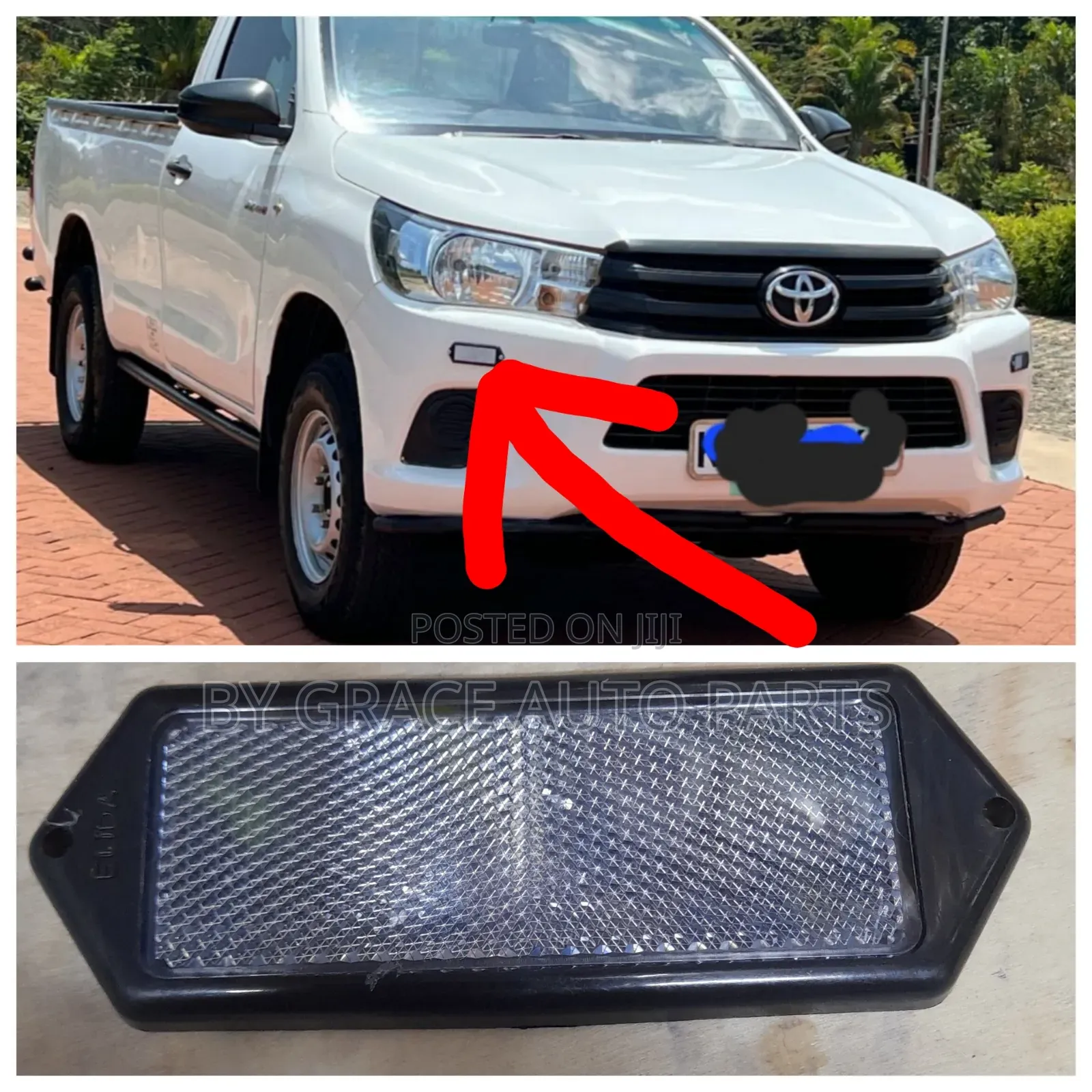 Bumper Reflector for Pick Up,Dmax and Hilux.