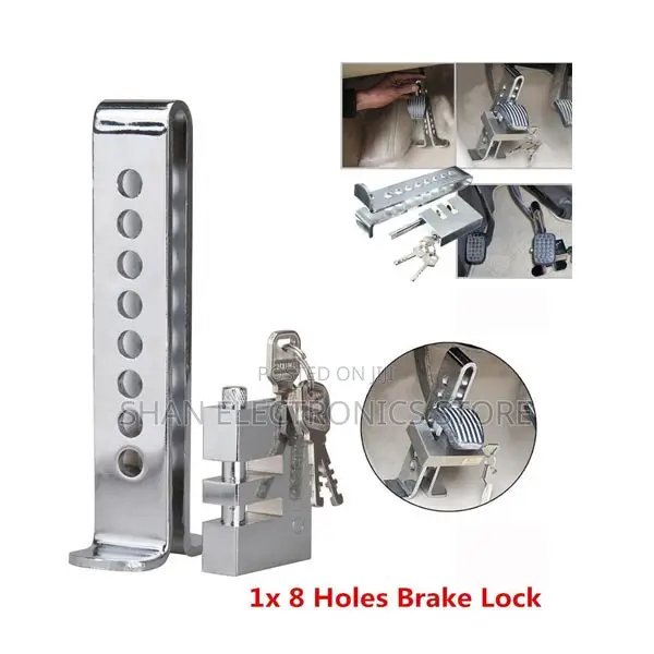 Adjustable Anti Theft Security Stainless Steel Pedal Lock