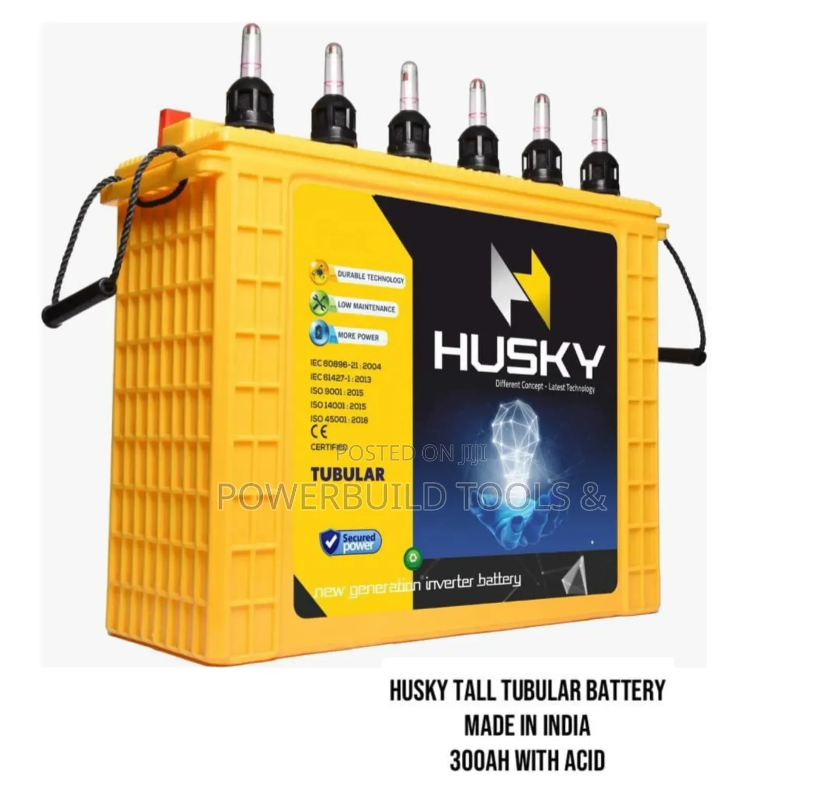 300ah Husky Tall Tubular Battery With Acid