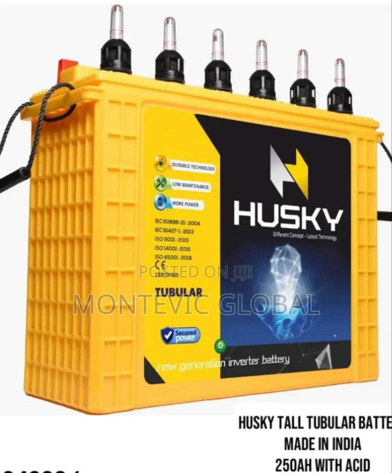 Husky Tall Tubular Battery 250ah With Acid