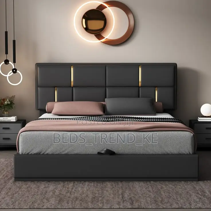 Elegant 6 by 6 Bed With Side Drawers