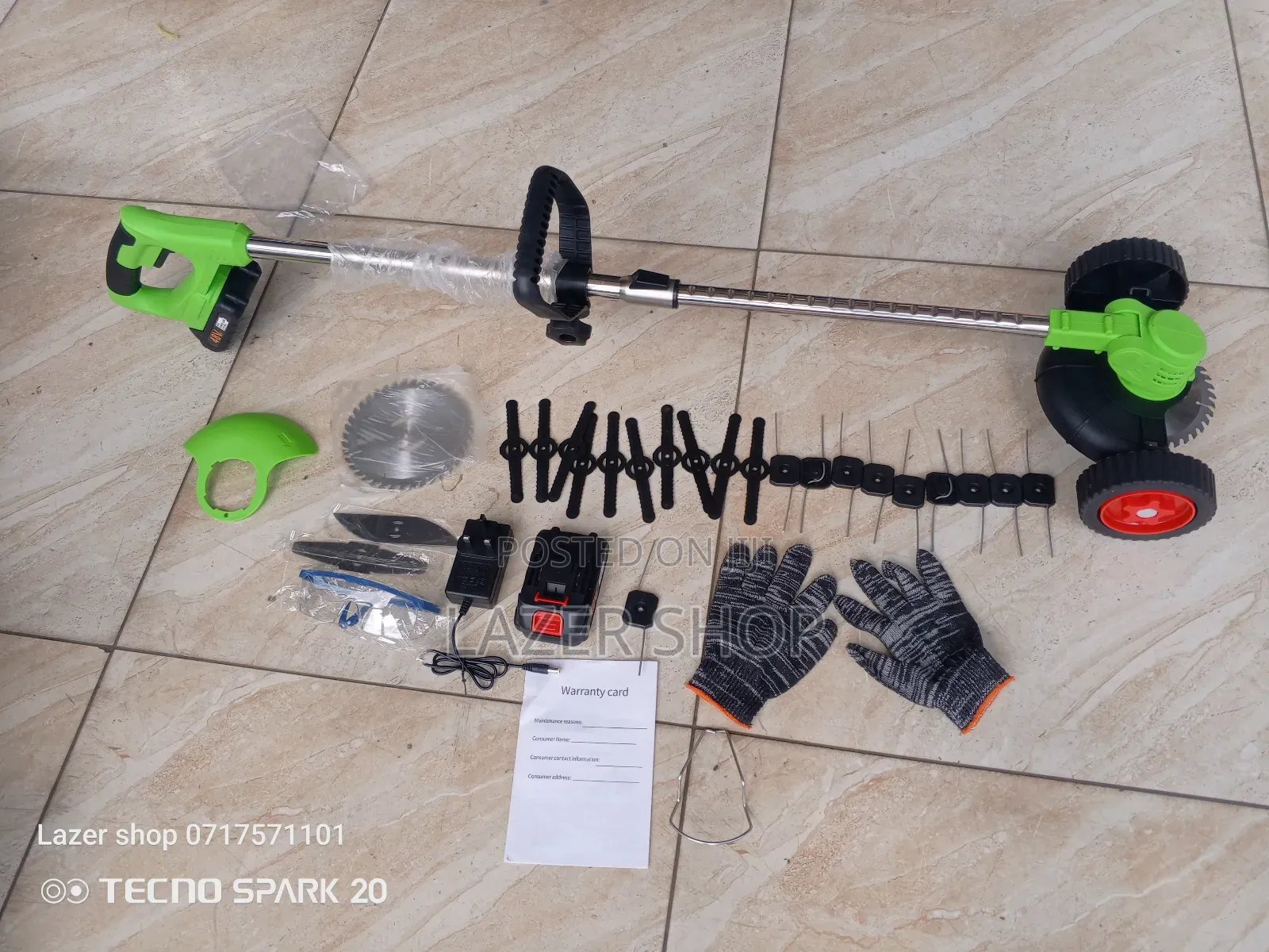 Cordless Rechargeable Grass Cutter