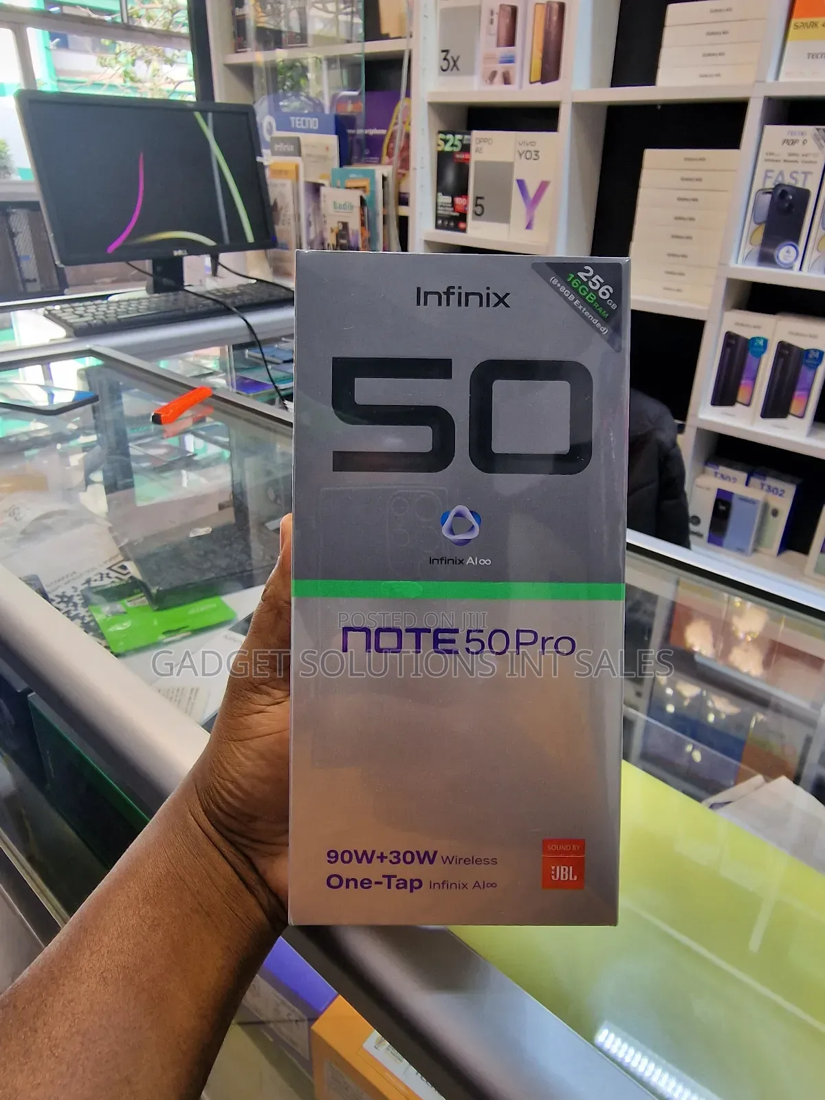 New Infinix Note 50 Pro 4G 256 GB Gray