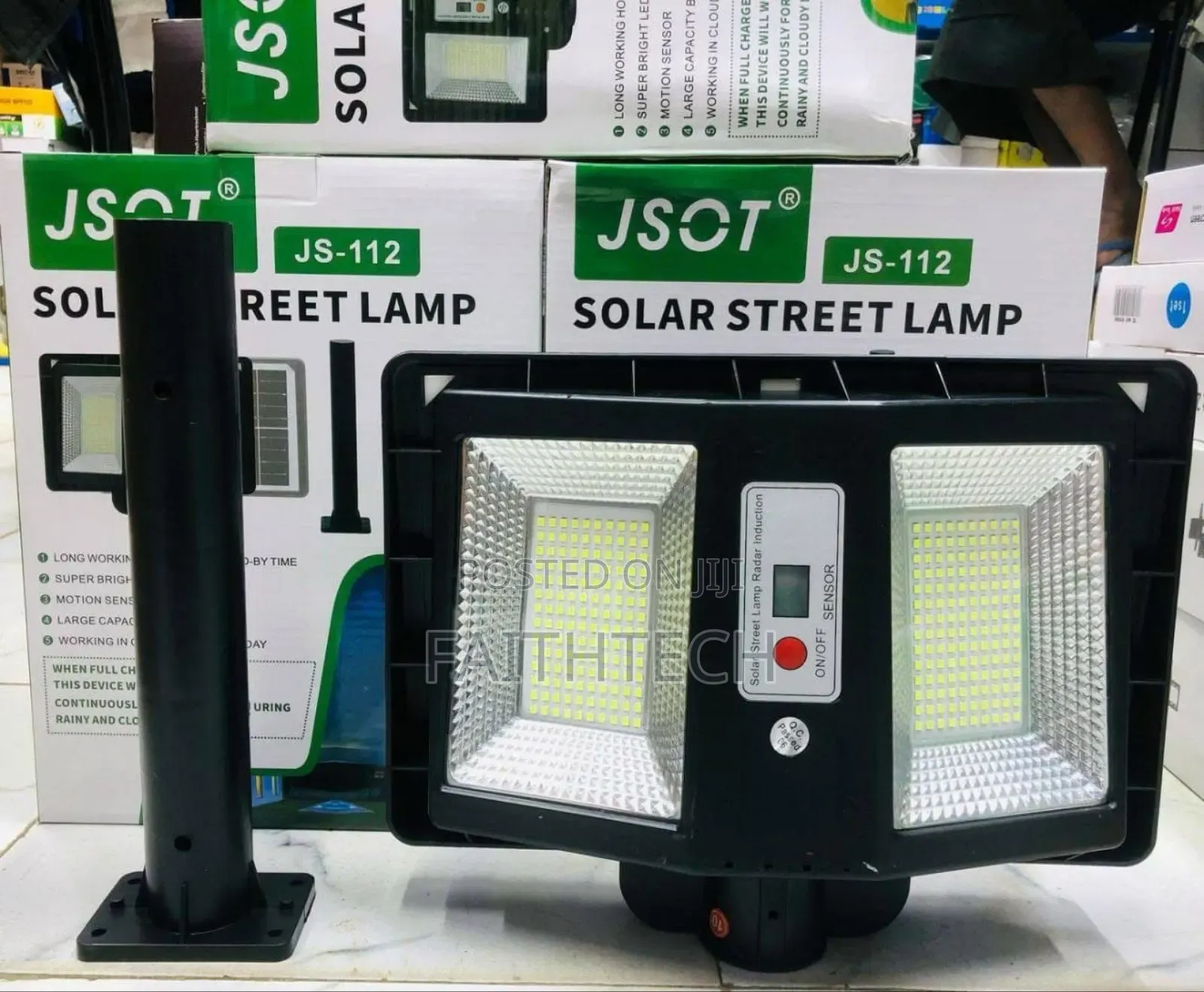 Js 112 200w Solar Street Light With Pole