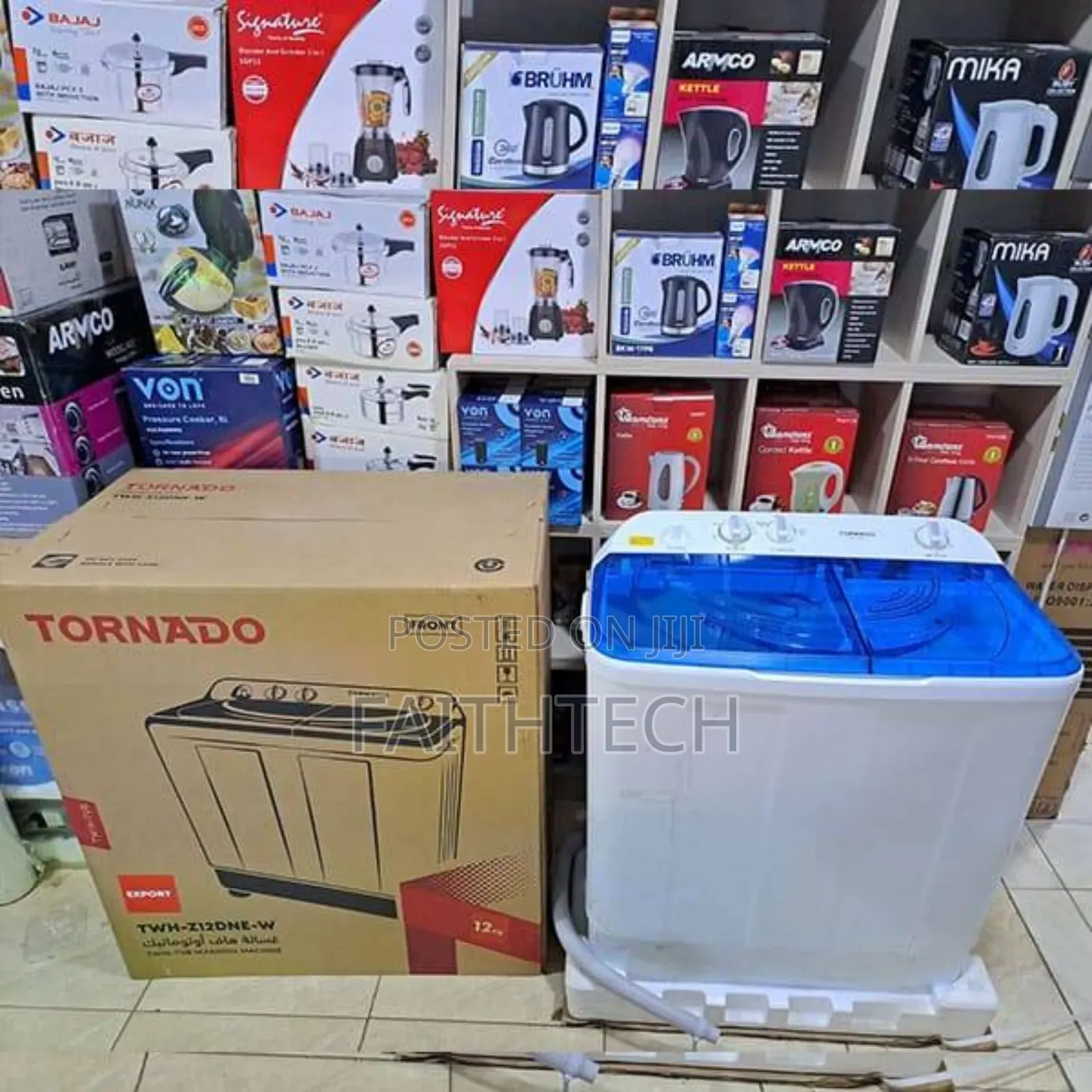 12kgs Tornado Twin Tub Washing Machine
