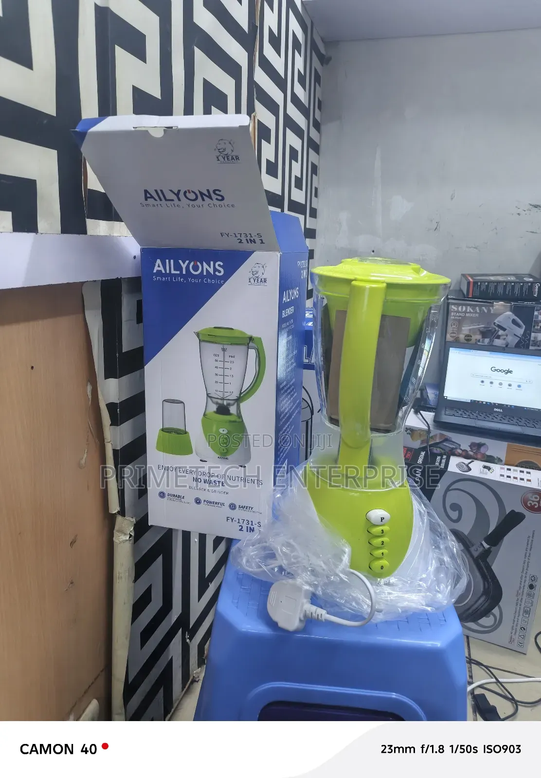 2 in 1 Blender -1. 5litres Jug