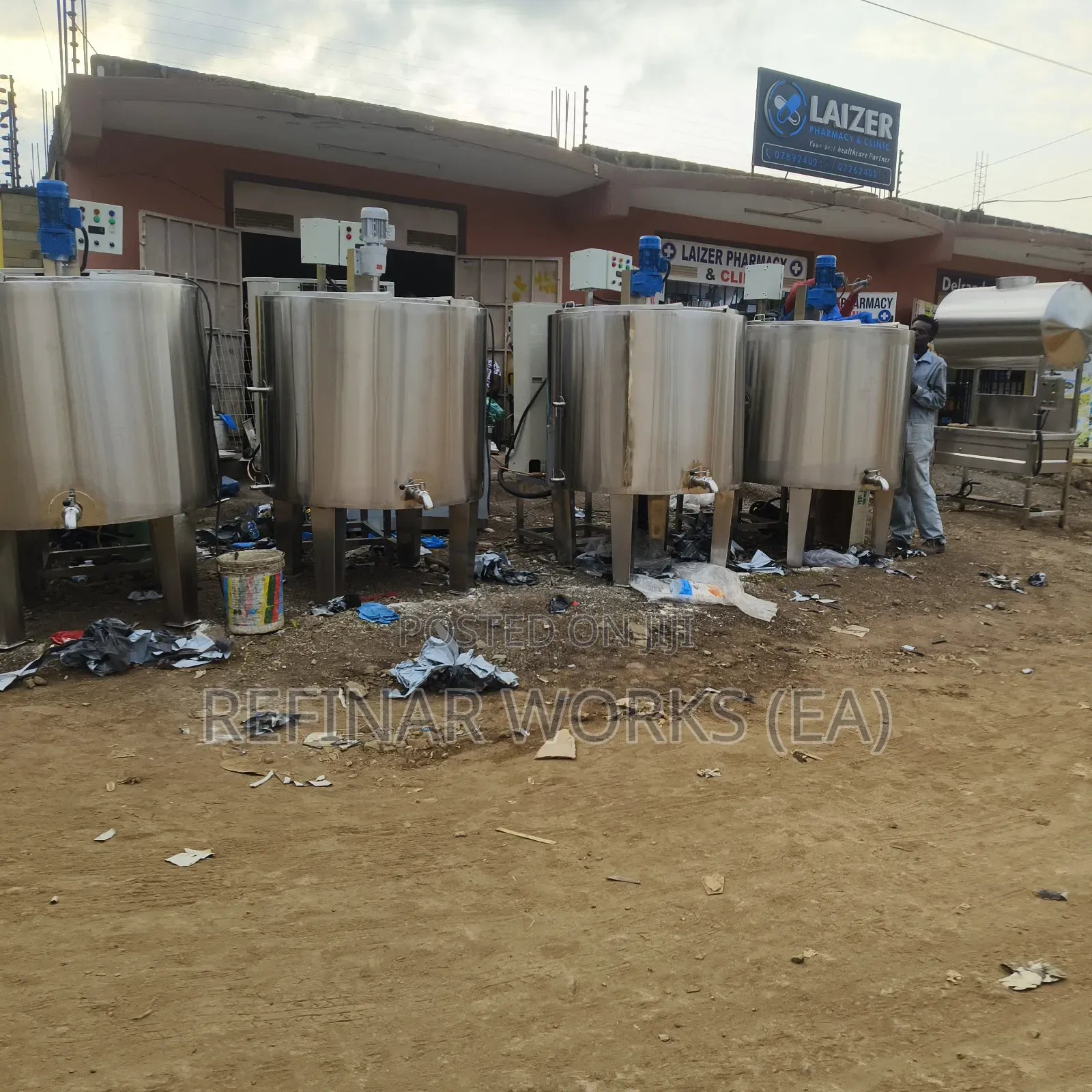 Milk Pasteurizer and Chiller Set for Small Dairy Processors