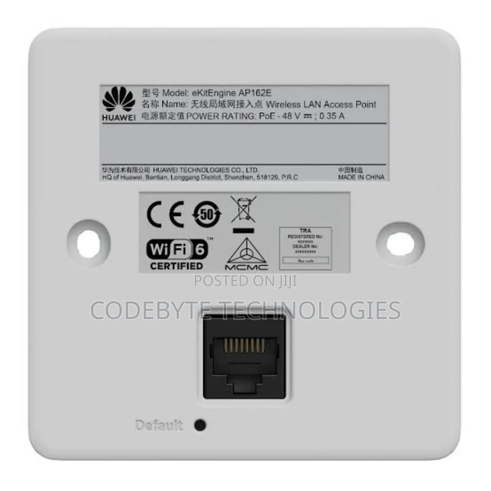 Huawei Ap162e - Ax3000 Thin Dual-Band Wi-Fi 6 Wall Plate Ap