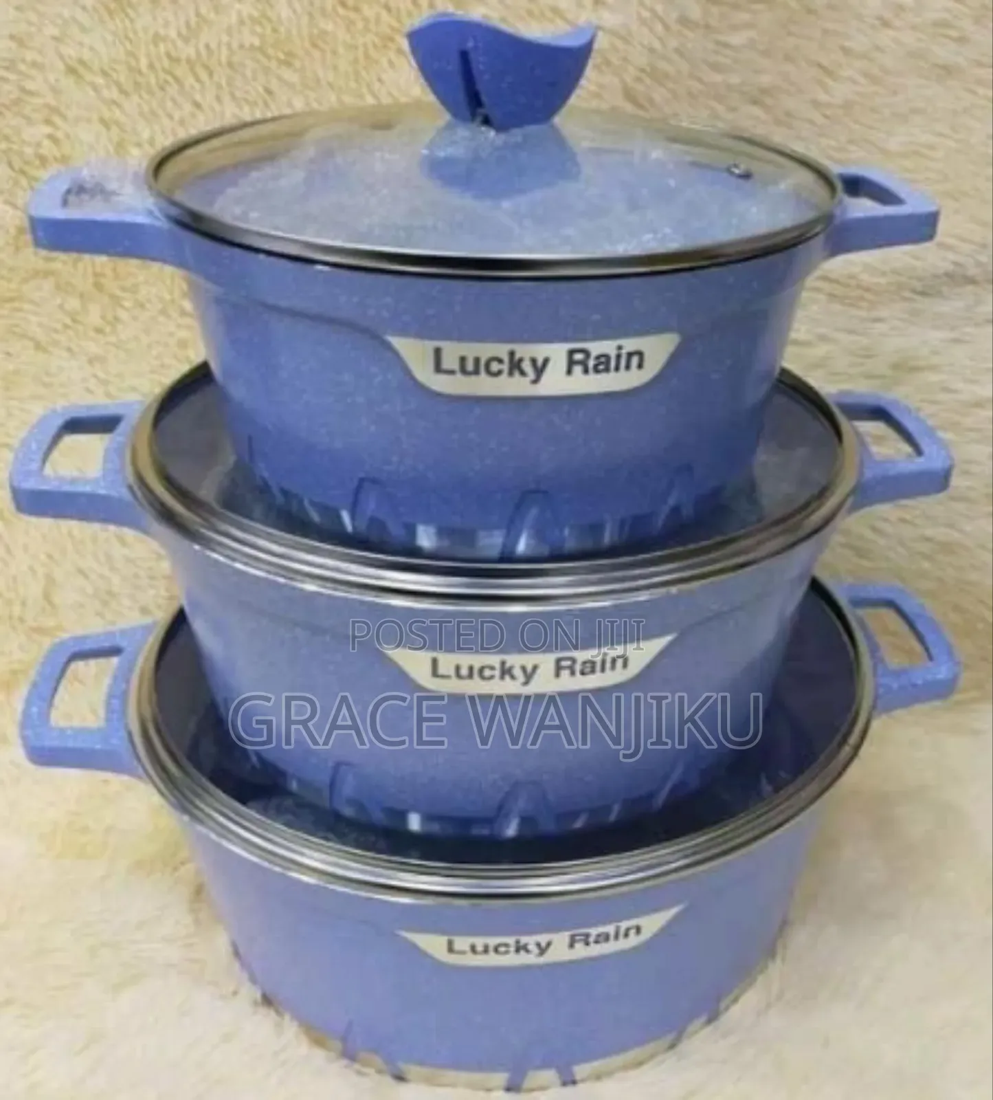 Quality Lucky Rain Sufurias 

Granite Sufuria