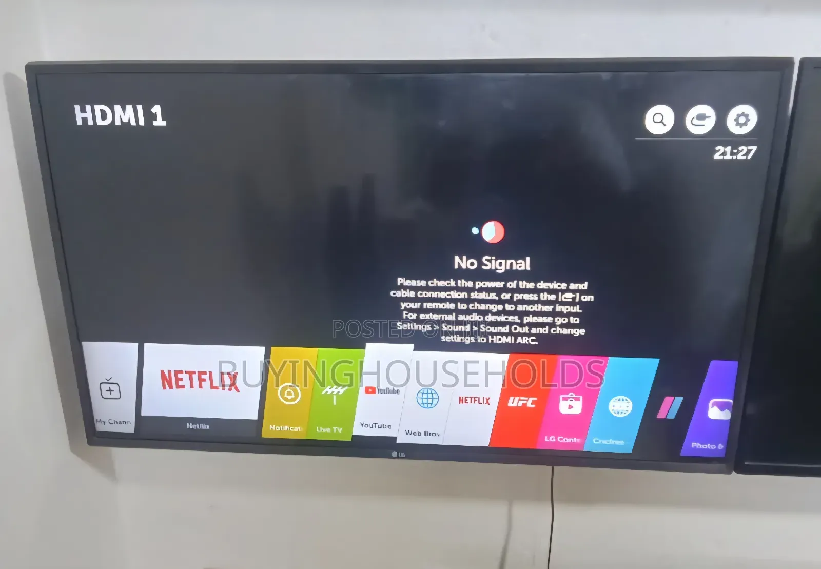 Lg 43" Smart Tv