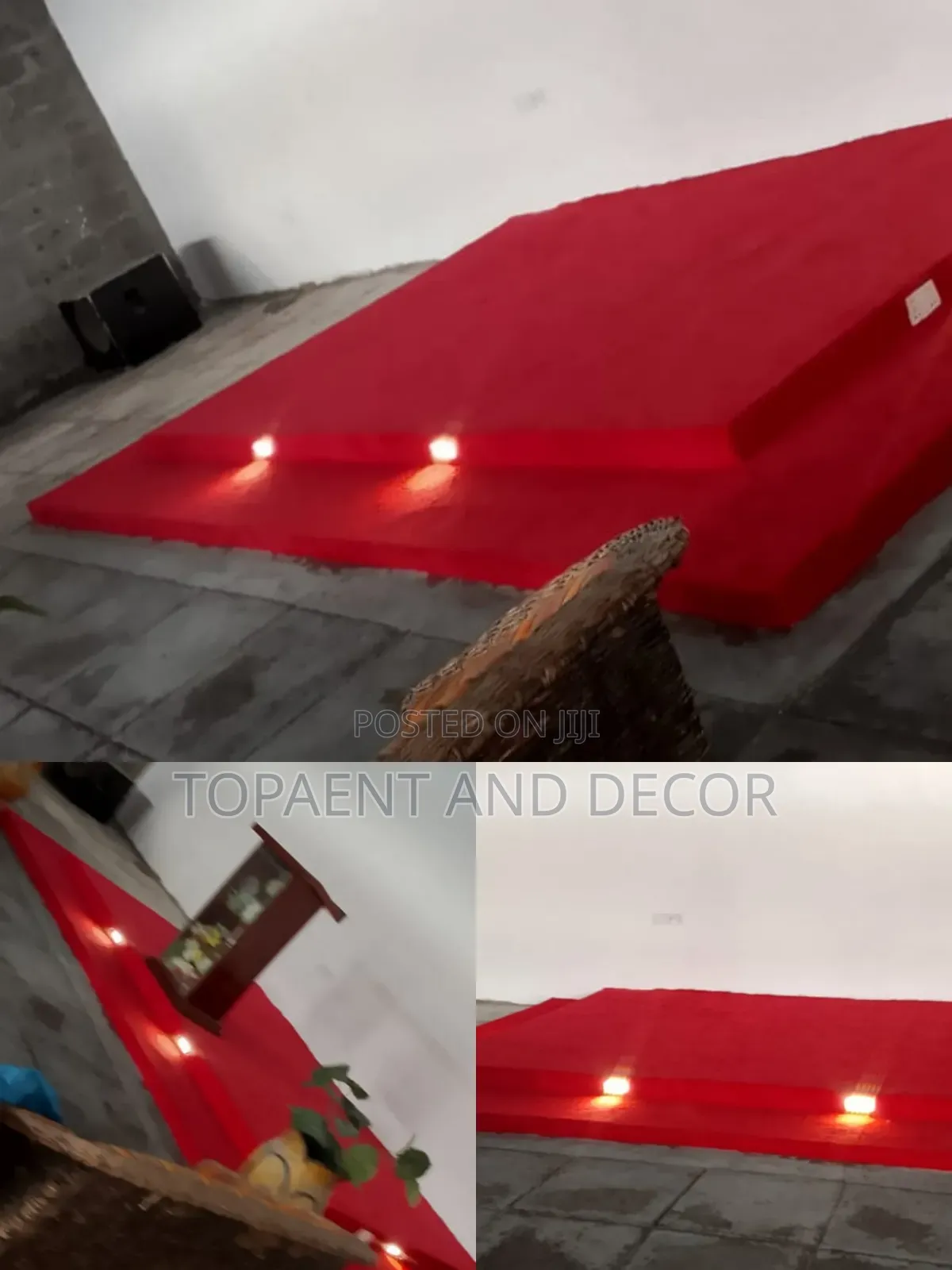 Wall to Wall Red Church Altar Boost Productivity of Church