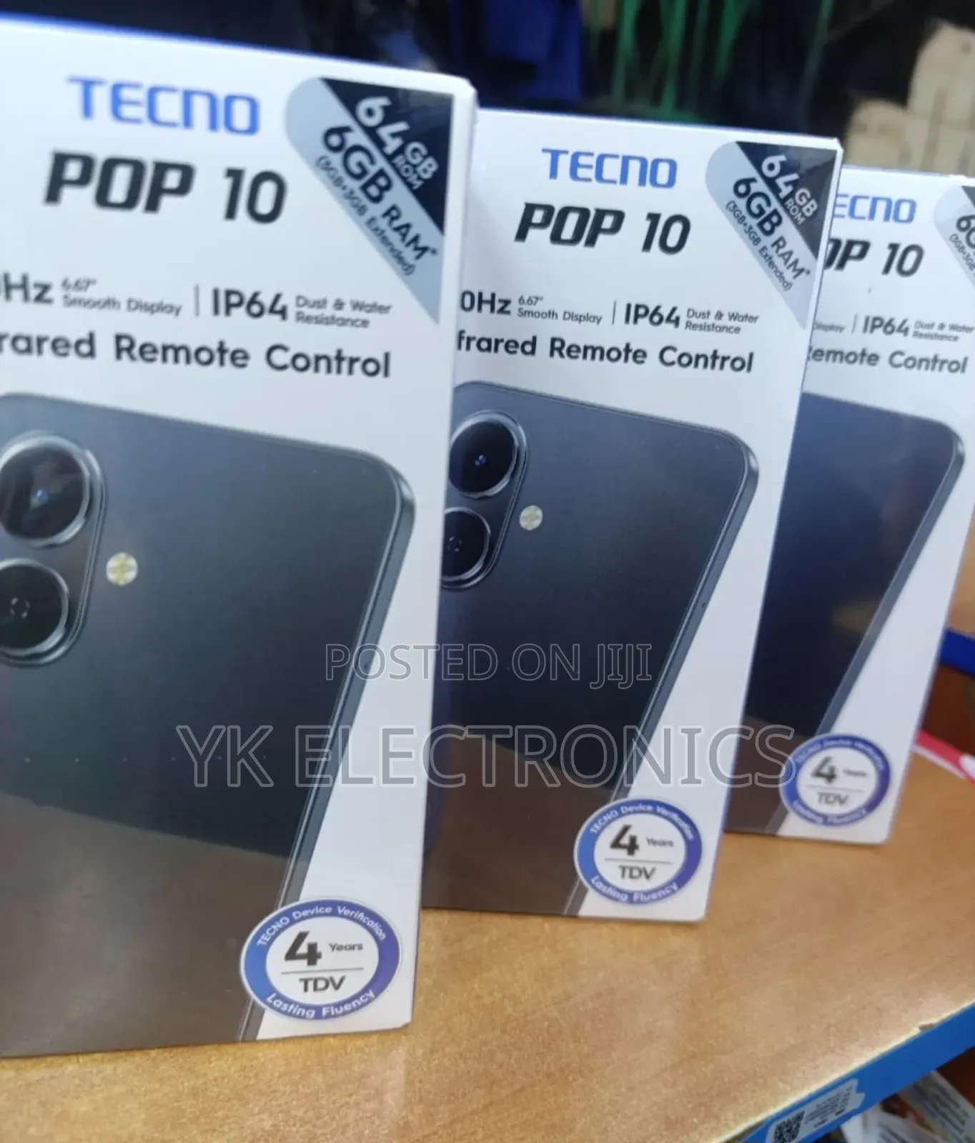 New Tecno Pop 10 64 GB Black