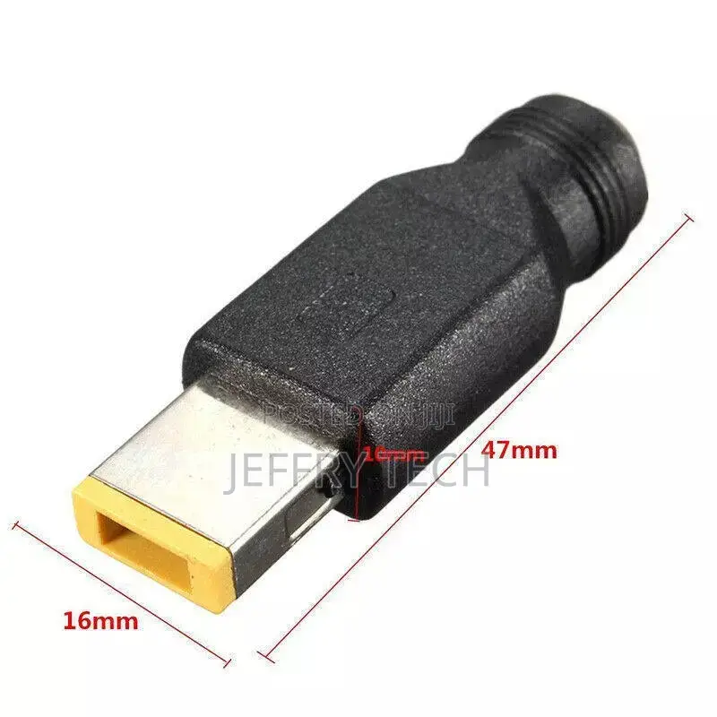 Dc Power Adapter Female to Square Port for Lenovo Think Pad
