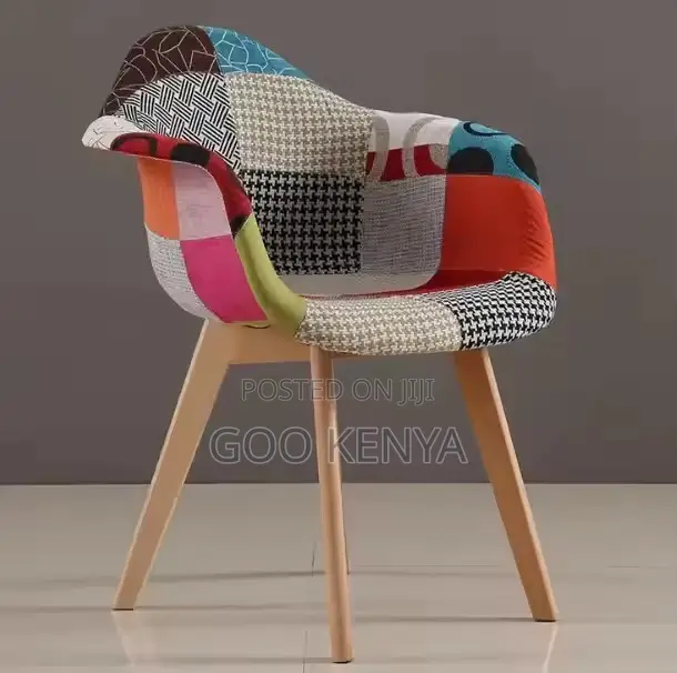 Home Chair ; Patchwork Dining Chair Colourful Armchair