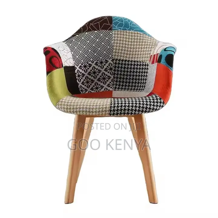 Home Chair ; Patchwork Dining Chair Colourful Armchair