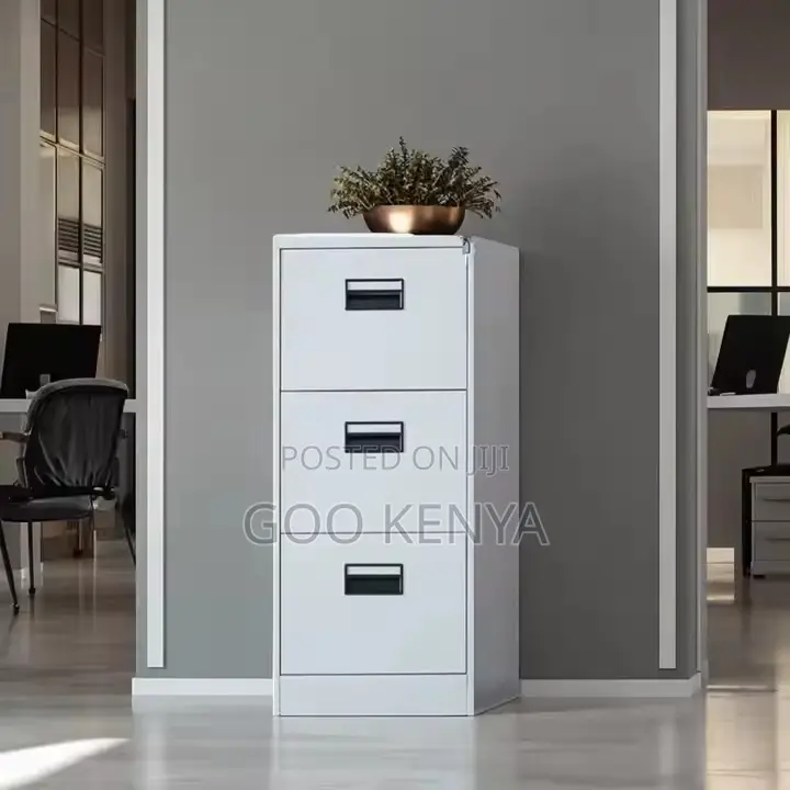 Office Cabinet ; 3-Drawer Vertical Steel Office Cabinet
