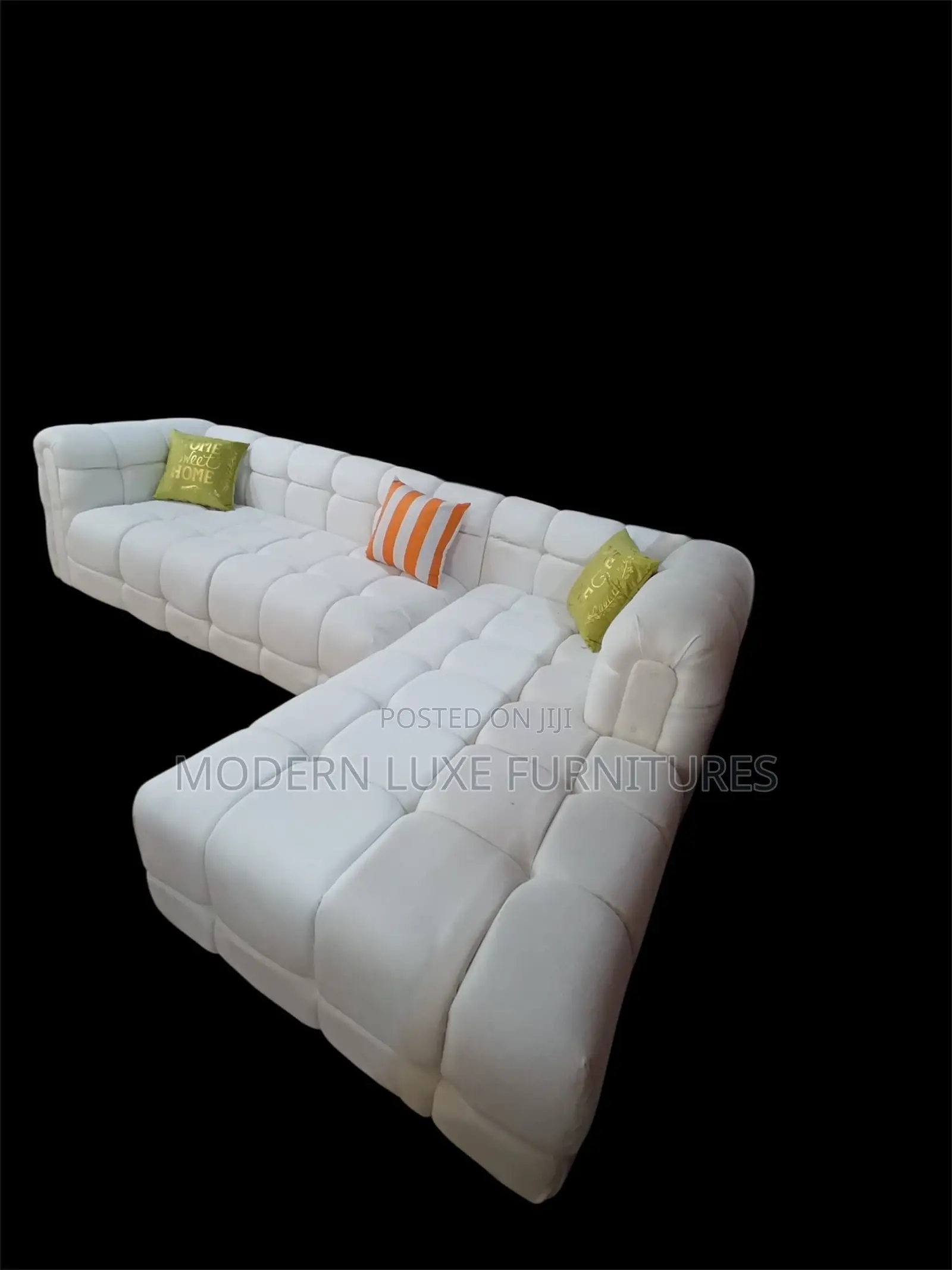 White Bubble L Sofa