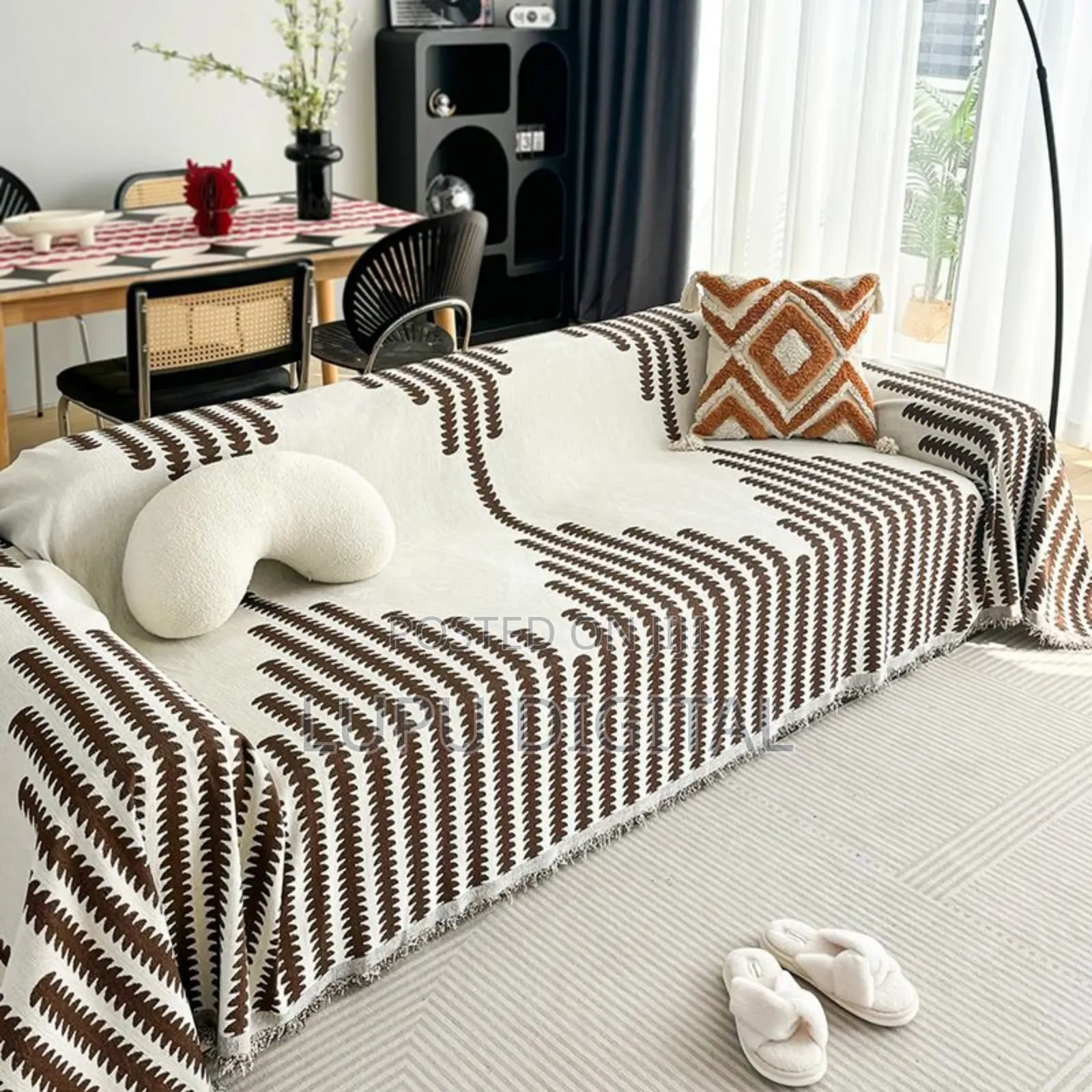 Quality Chenille Cotton Slip Sofa