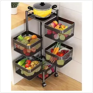 Movable Rotating Square Storage Rack