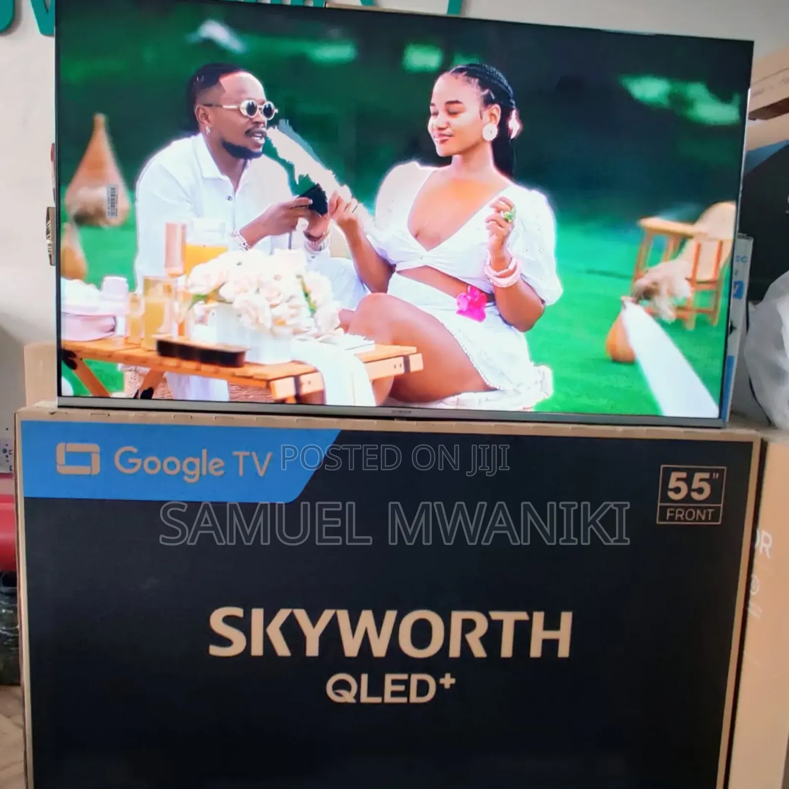 Skyworth 55′′ Qled Uhd Google Tv, Voice Command, Hdr+ New