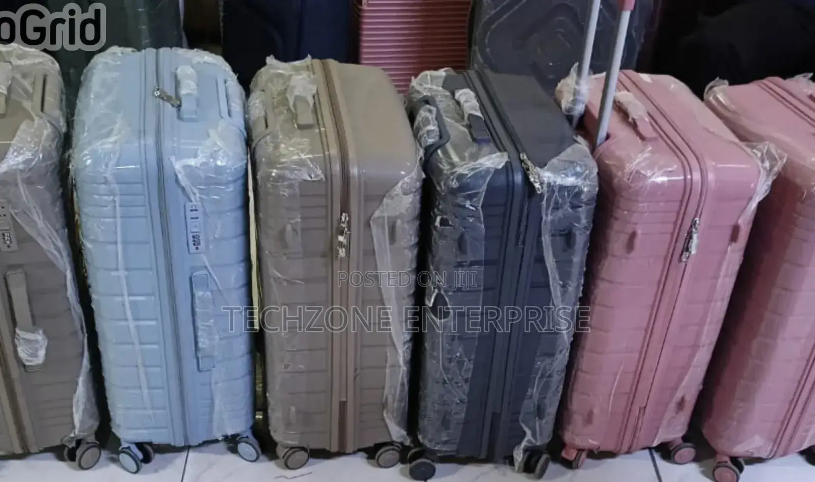 Fashion 3 in 1 Rubber Suitcase Luggage Bag With Wheels 