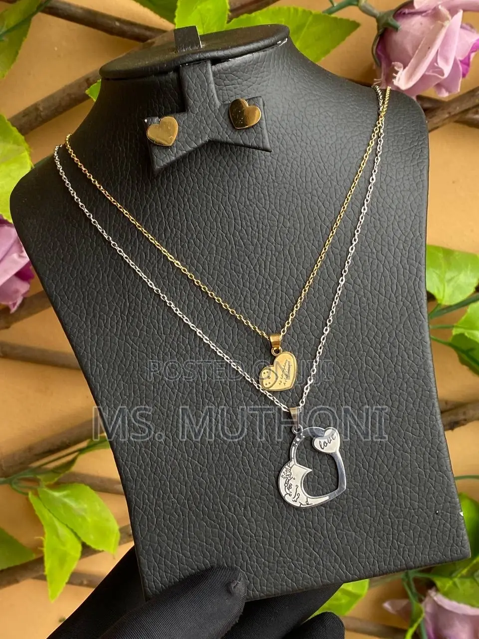 3 Pc Set Stainless Steel Jewellery Jewelry Box