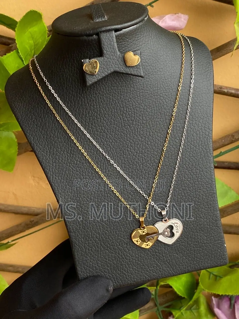 3 Pc Set Stainless Steel Jewellery Jewelry Box
