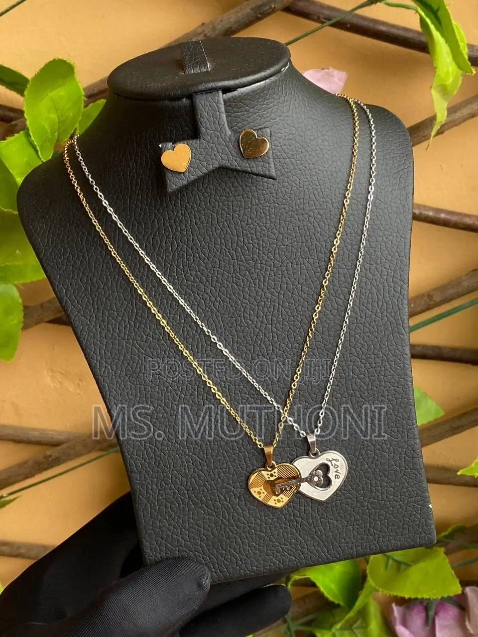 3 Pc Set Stainless Steel Jewellery Jewelry Box