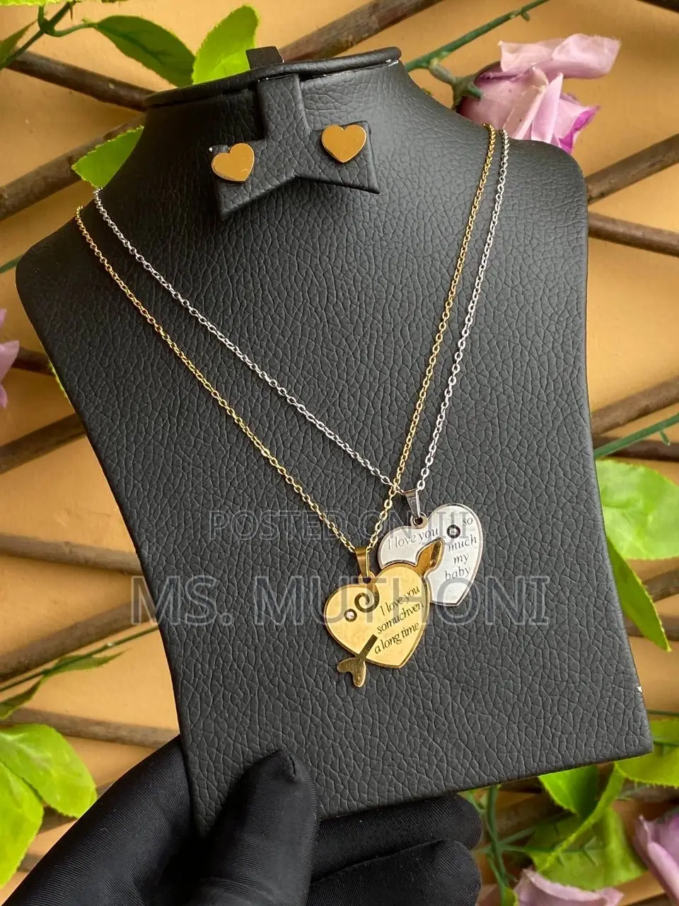 3 Pc Set Stainless Steel Jewellery Jewelry Box