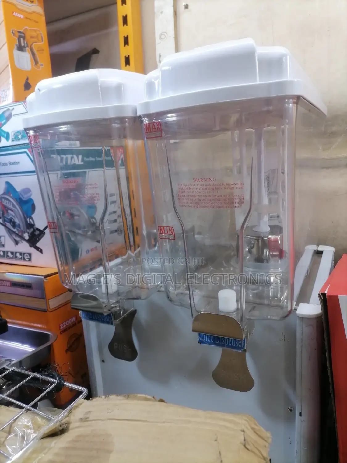 Well Performing 2x18l Juice Dispenser
