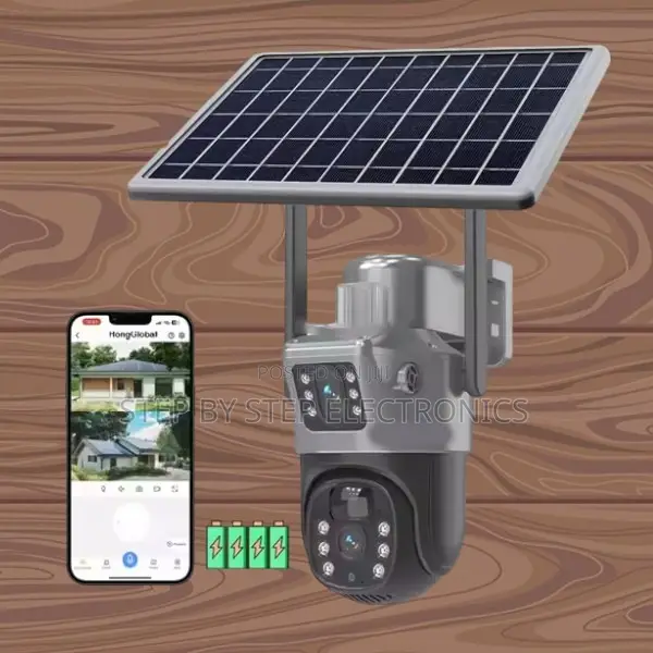 High Definition 3mp Hd 4g PTZ Rotating Solar CCTV Camera