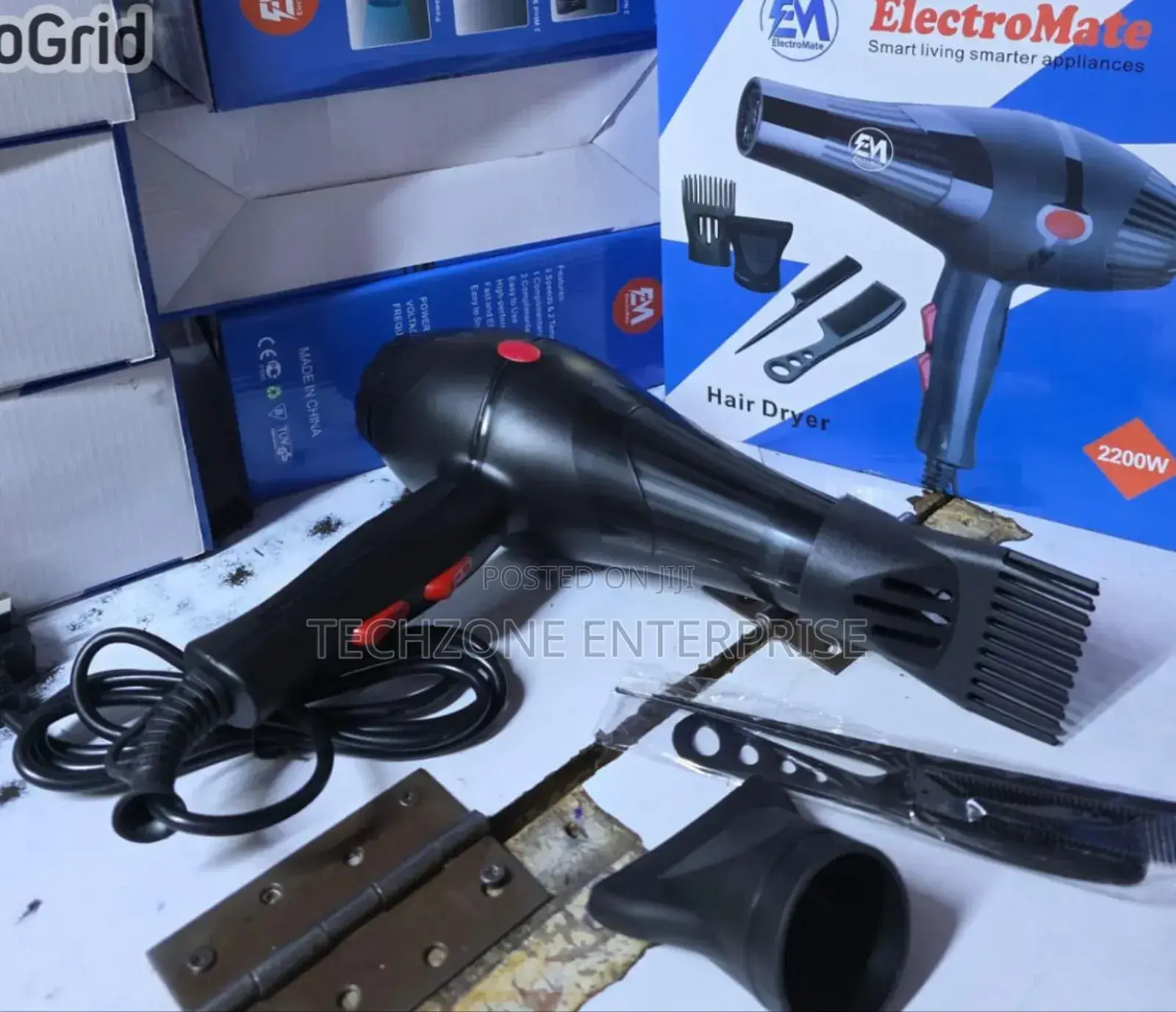 Em Electromate Blow Dryer Hair Blower 2200w 3 Speed 