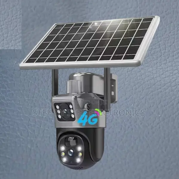Built-in Infrared Leds 4g PTZ Rotating Solar CCTV Camera