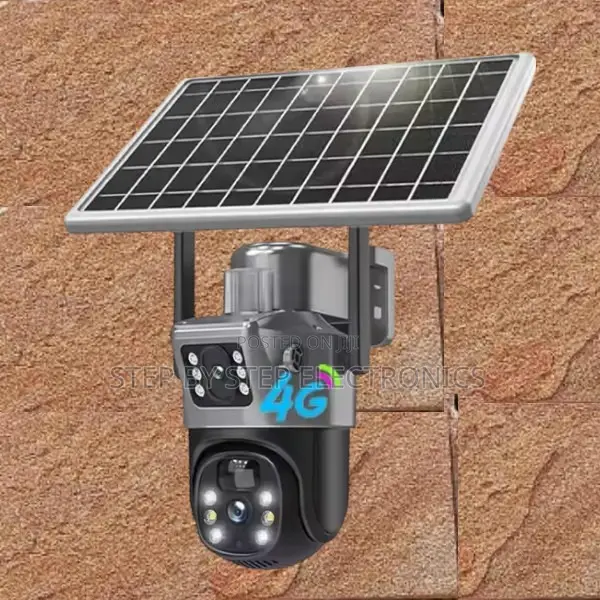 2 Way Audio Communication 4g PTZ Rotating Solar CCTV Camera