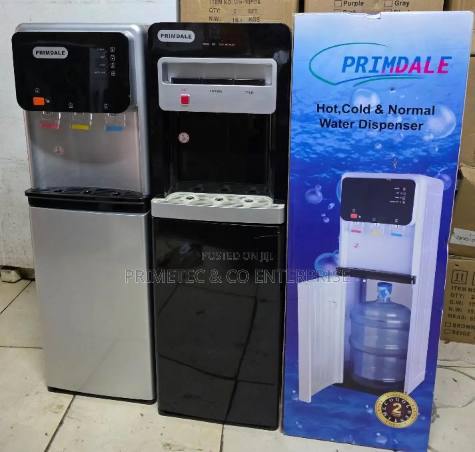 3 in 1 Hot Cold and Normal 
Primadale Bottom Load