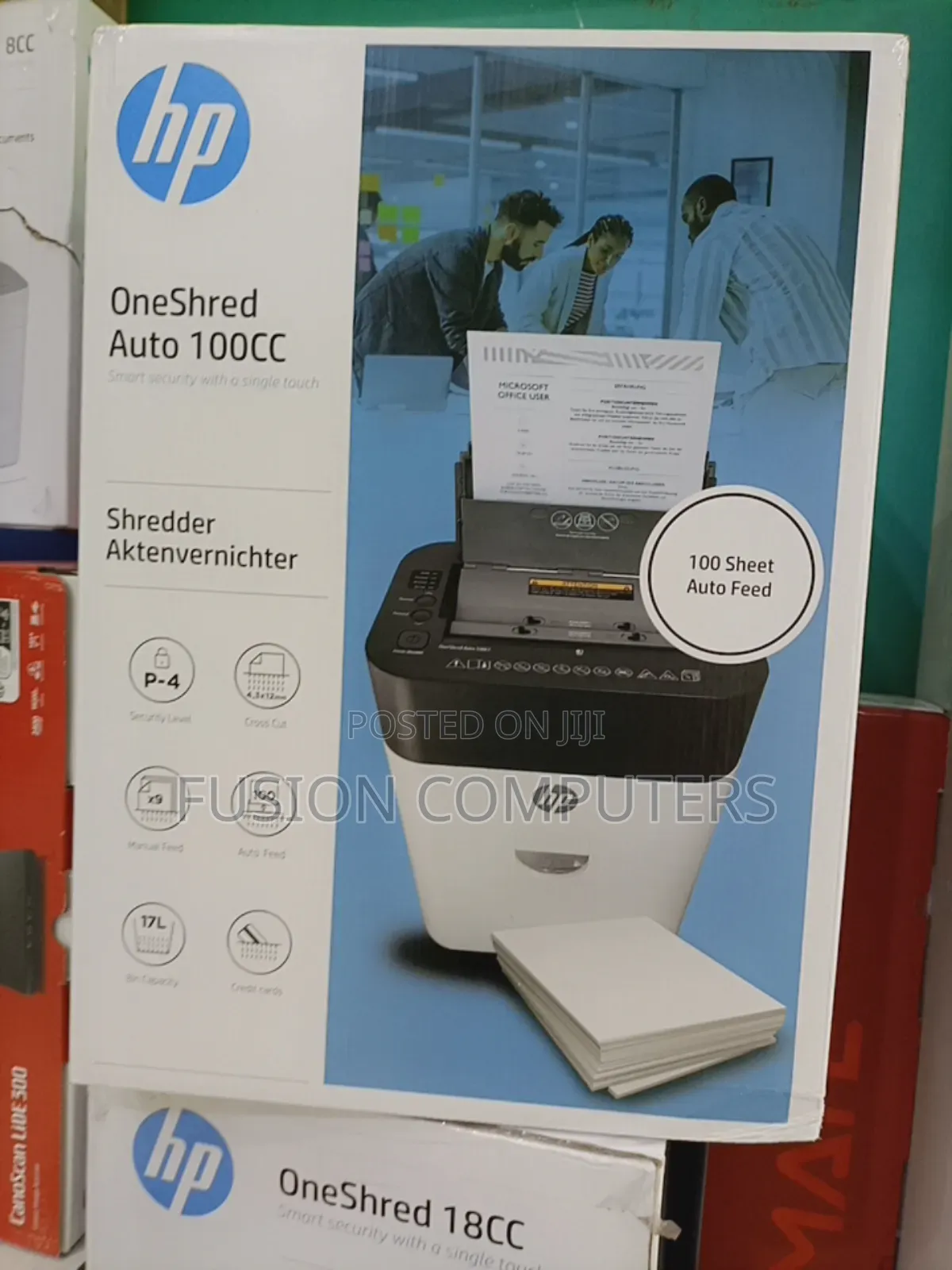 HP Oneshred Auto 100cc Cross-Cut Shredder