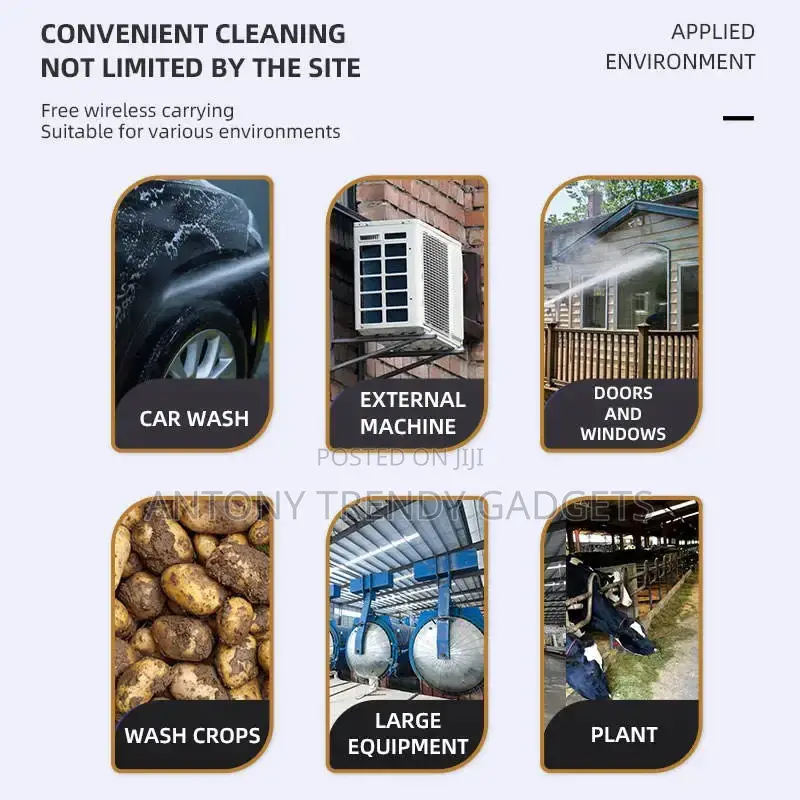 Cordless Car Washer – High Pressure Spray Gun Cleaner