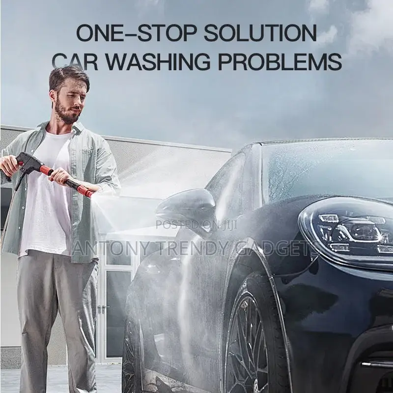 Portable Electric Car Wash Gun – Lithium Battery Powered