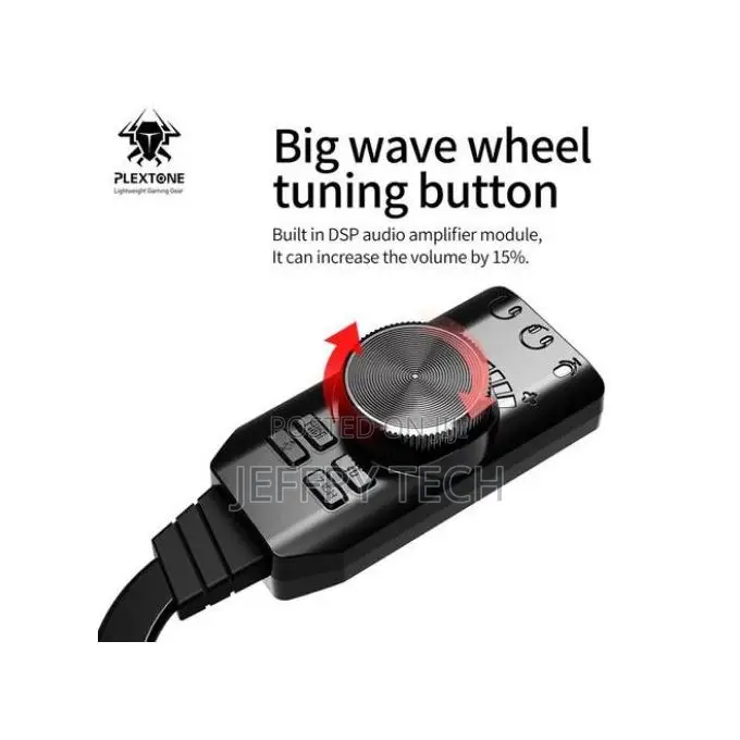 Plextone Virtual Usb Sound Card Converter Adapter
