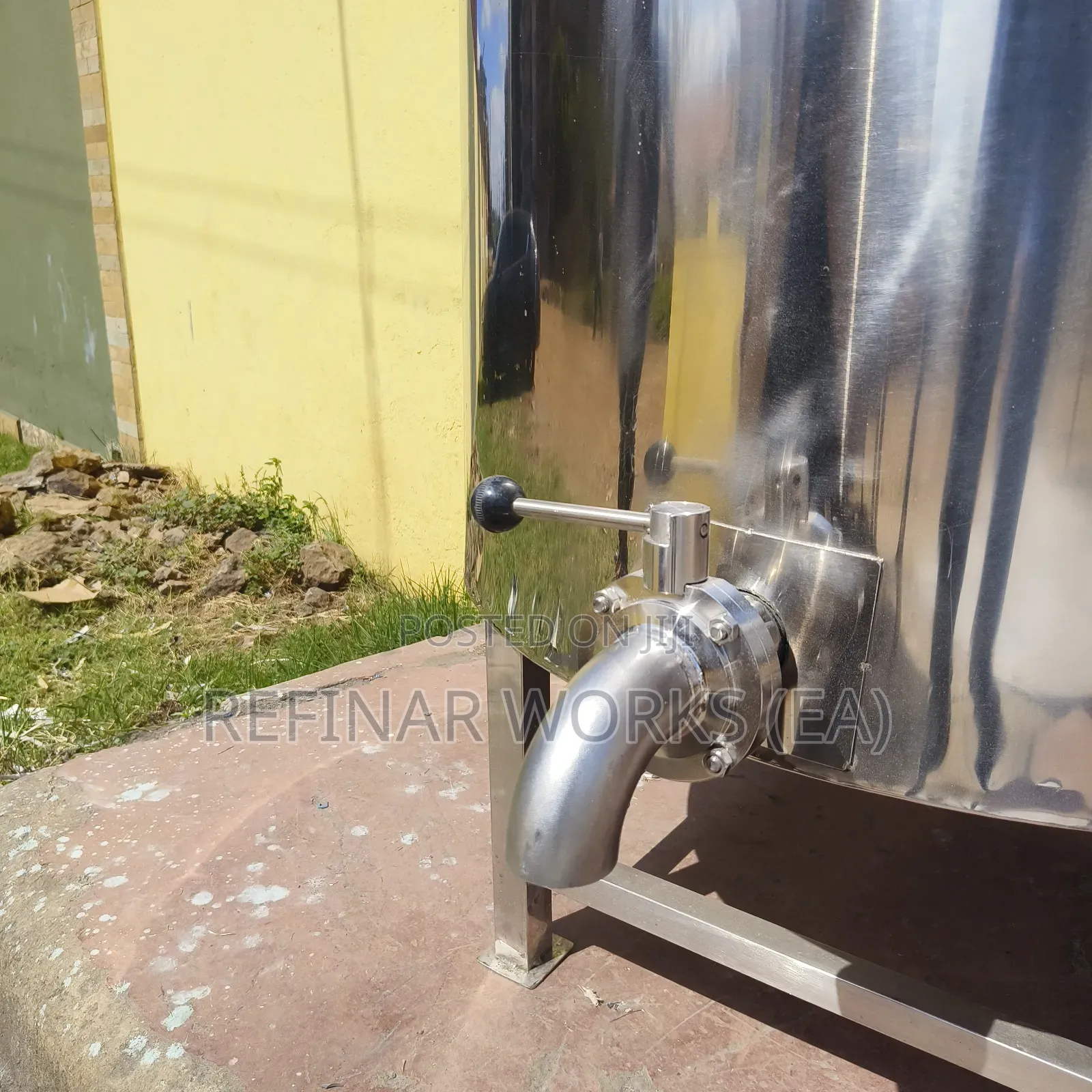Agitated Mixing Tanks Milk Pasteurizer Chiller Cooler Juice