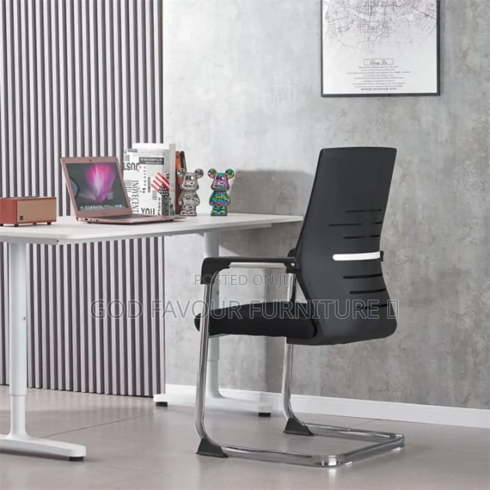 Modern Office Chair/Waiting Chair Black Tfk8h