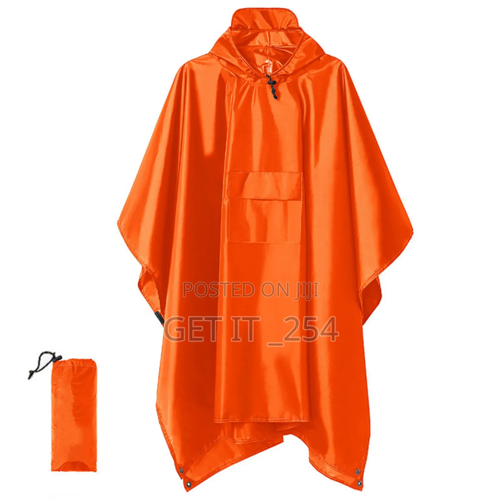 High Quality Unisex Adult Rain Poncho With Cap*