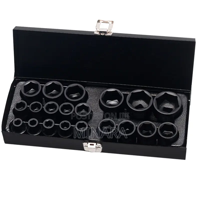 20 Pcs, Impact Rated Sockets, 6-point Sockets (No. 8-32)