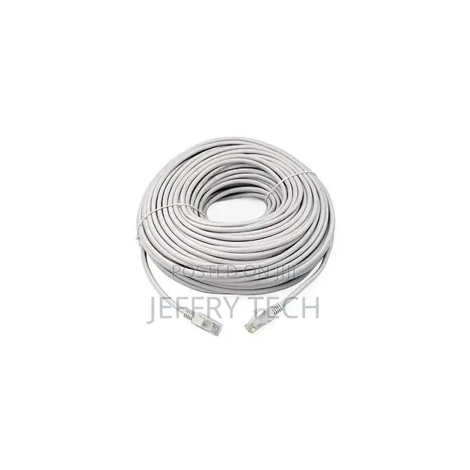 Rj45 20m Cat.6 Grey Ethernet Network Cable, High Speed ​​- 8