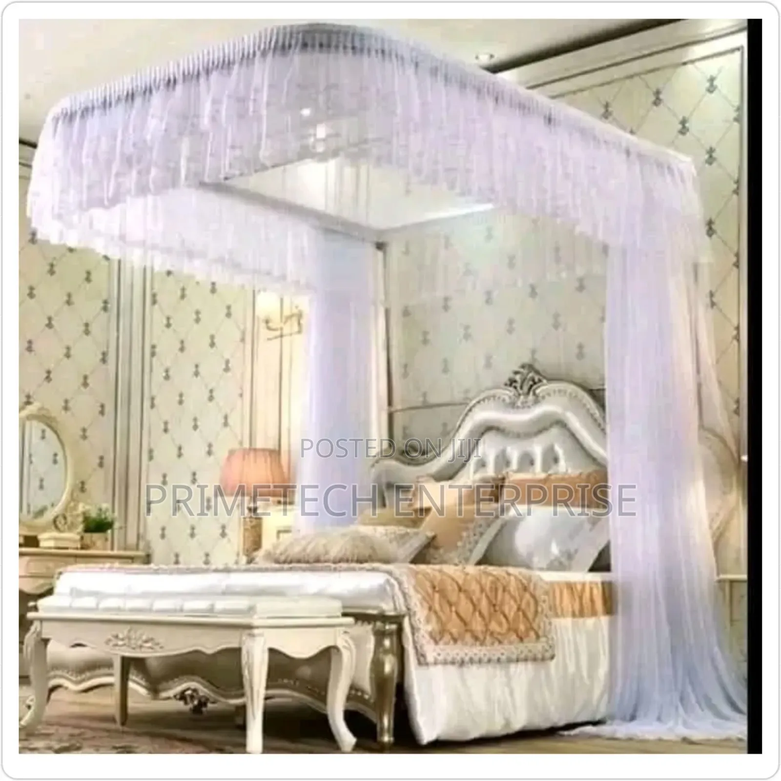 Two Stand Mosquito Net-White