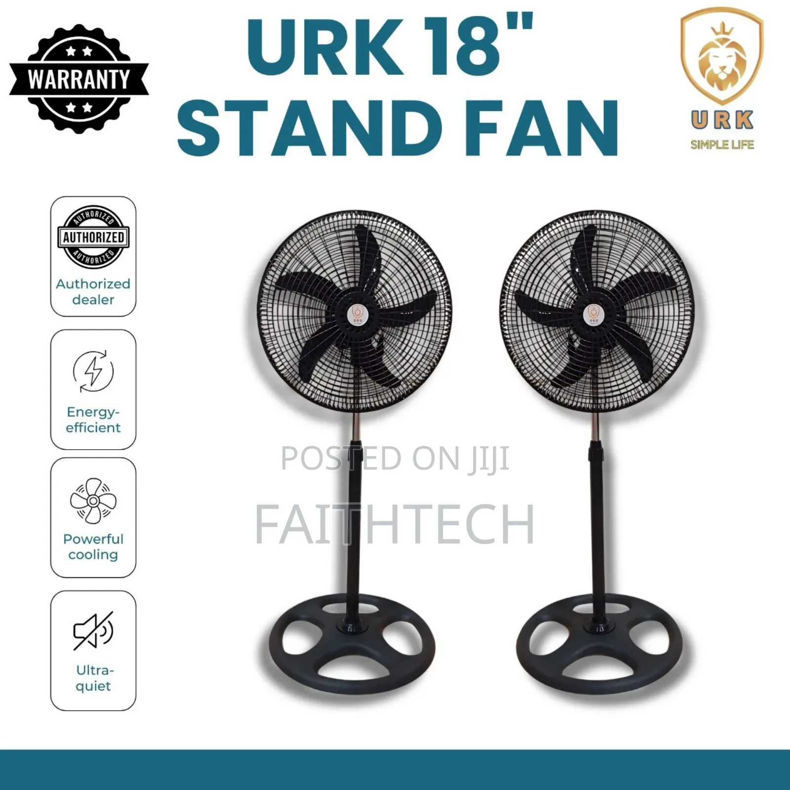 🔥Urk 18inches Standing Fan