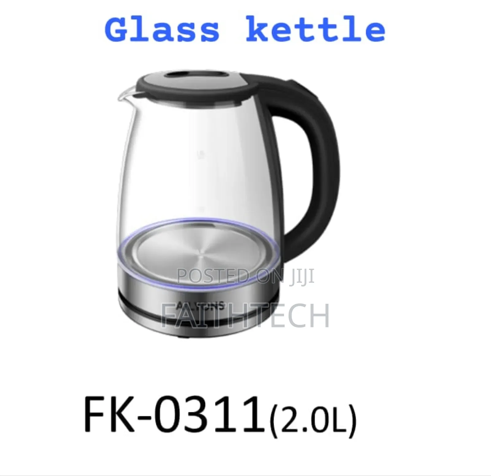 2.0 Litres Ailyons Glass Kettle