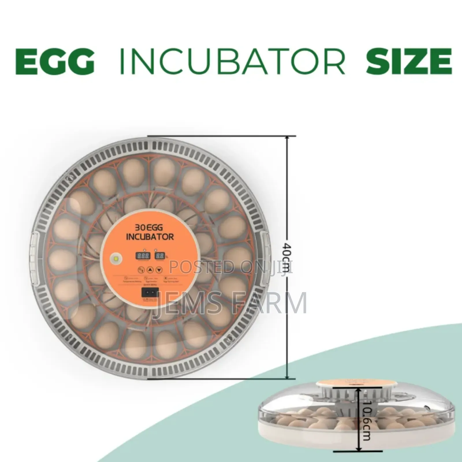 30 Eggs Home Use Incubator Fully Automatic Eggs Incubators