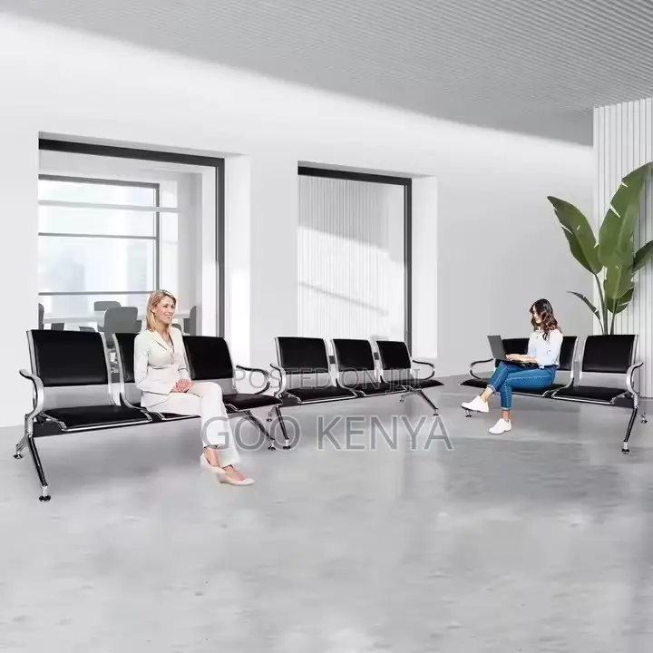 Office Bench ; 3-Seater Padded Office Bench